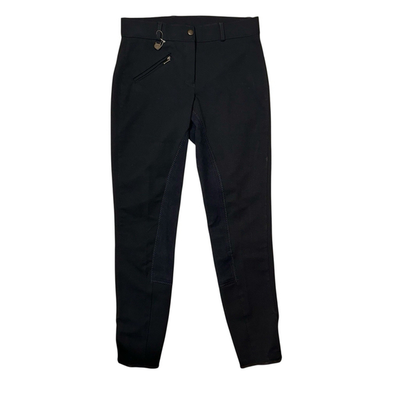 Ovation NEW Womens Black Riding Breeches Pants 26L Suede Full Seat NWOT 27.5” - Picture 1 of 8